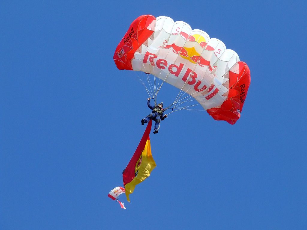 red bull parachute