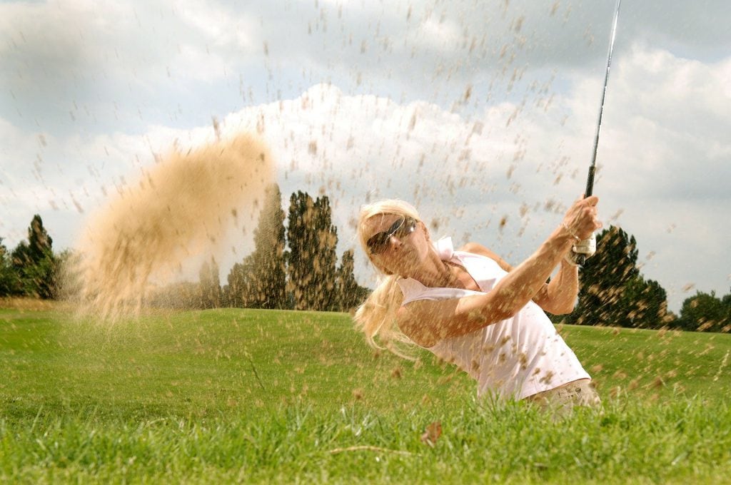 Sand trap shot